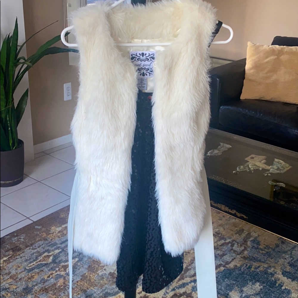 Faux Fur Vest with Pockets